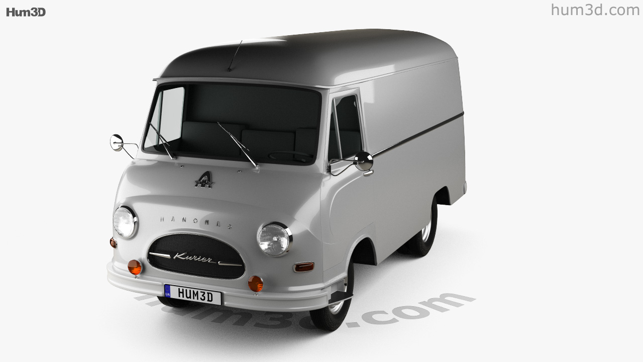 360 View Of Hanomag Kurier Kastenwagen 1958 3d Model Hum3d Store