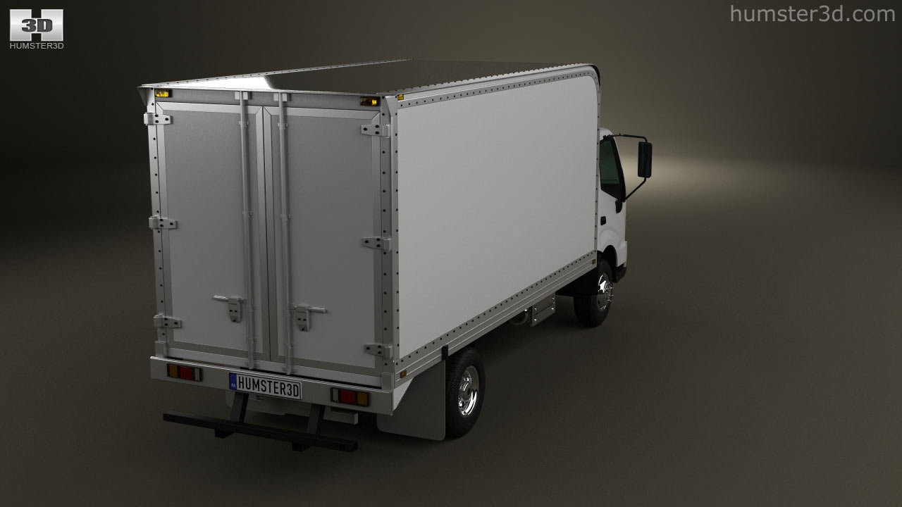 360 View Of Hino 195 Hybrid Box Truck 2012 3d Model Hum3d Store