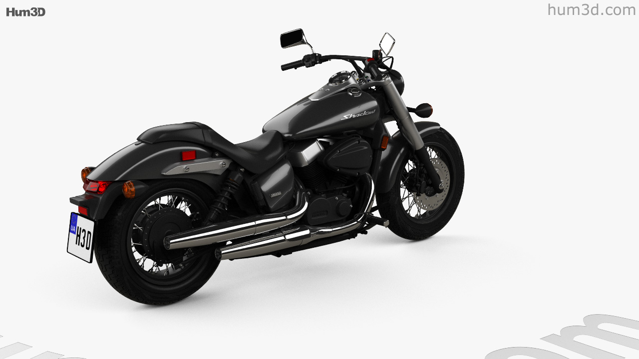 360 View Of Honda Shadow Phantom 18 3d Model Hum3d Store