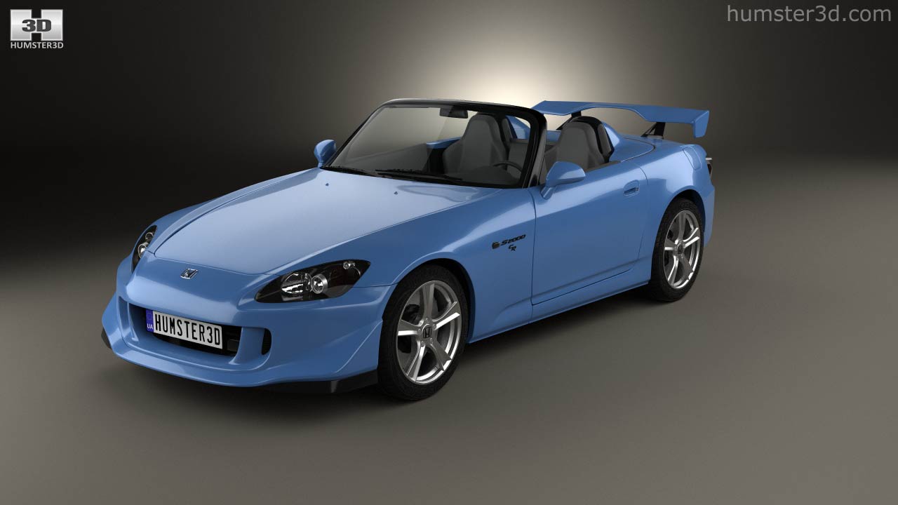 360 view of Honda S2000 CR 2008 3D model Hum3D store