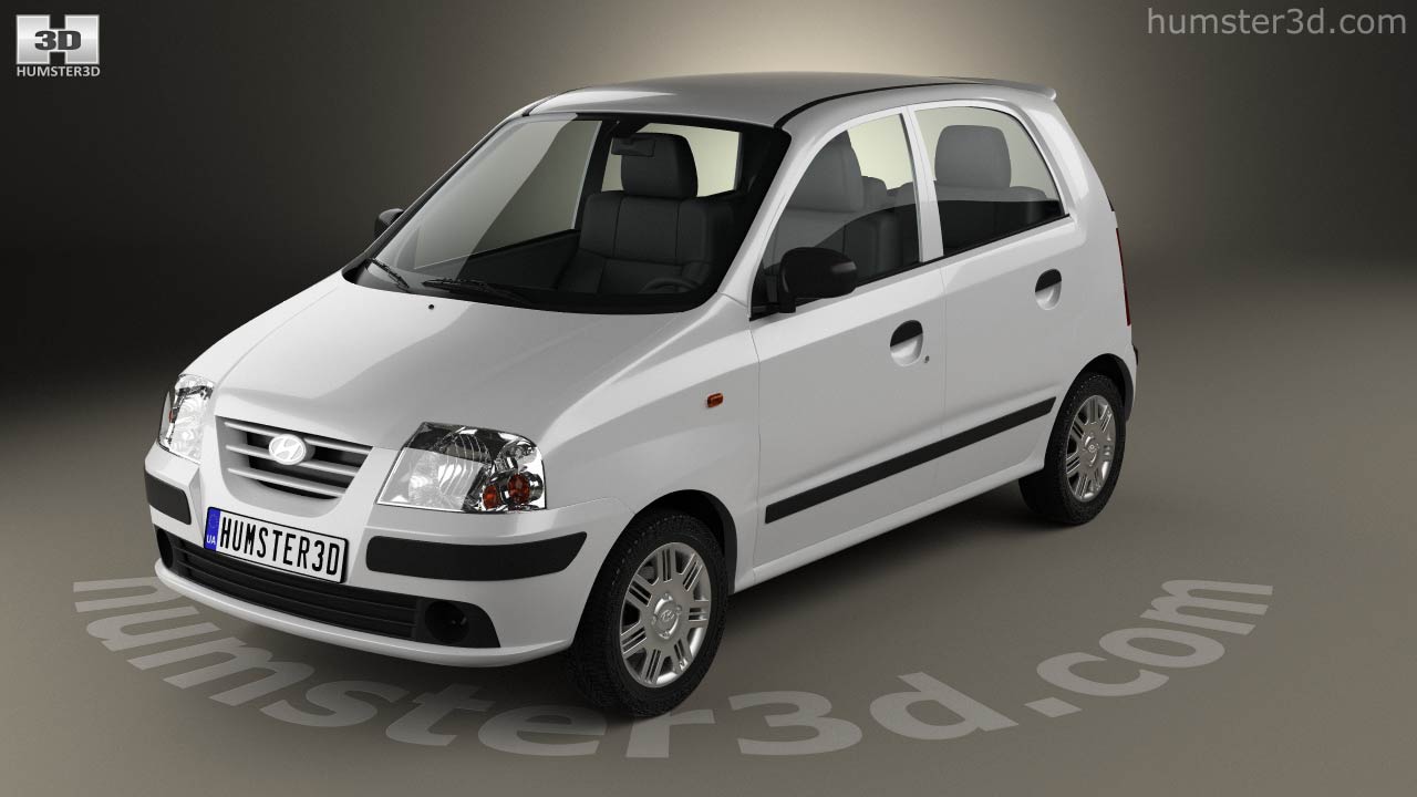 360 view of Hyundai Santro Xing 2018 3D model Hum3D store