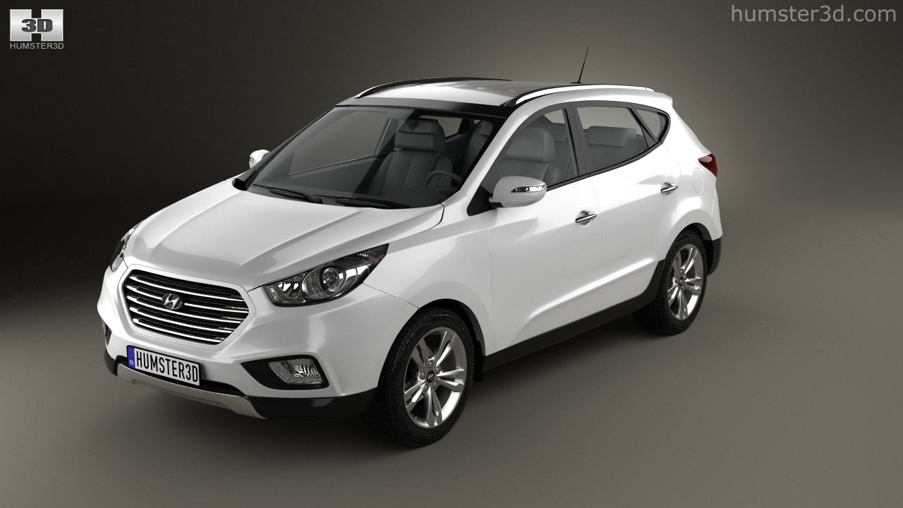 360 view of Hyundai Tucson (ix35) Fuel Cell 2014 3D model - Hum3D store