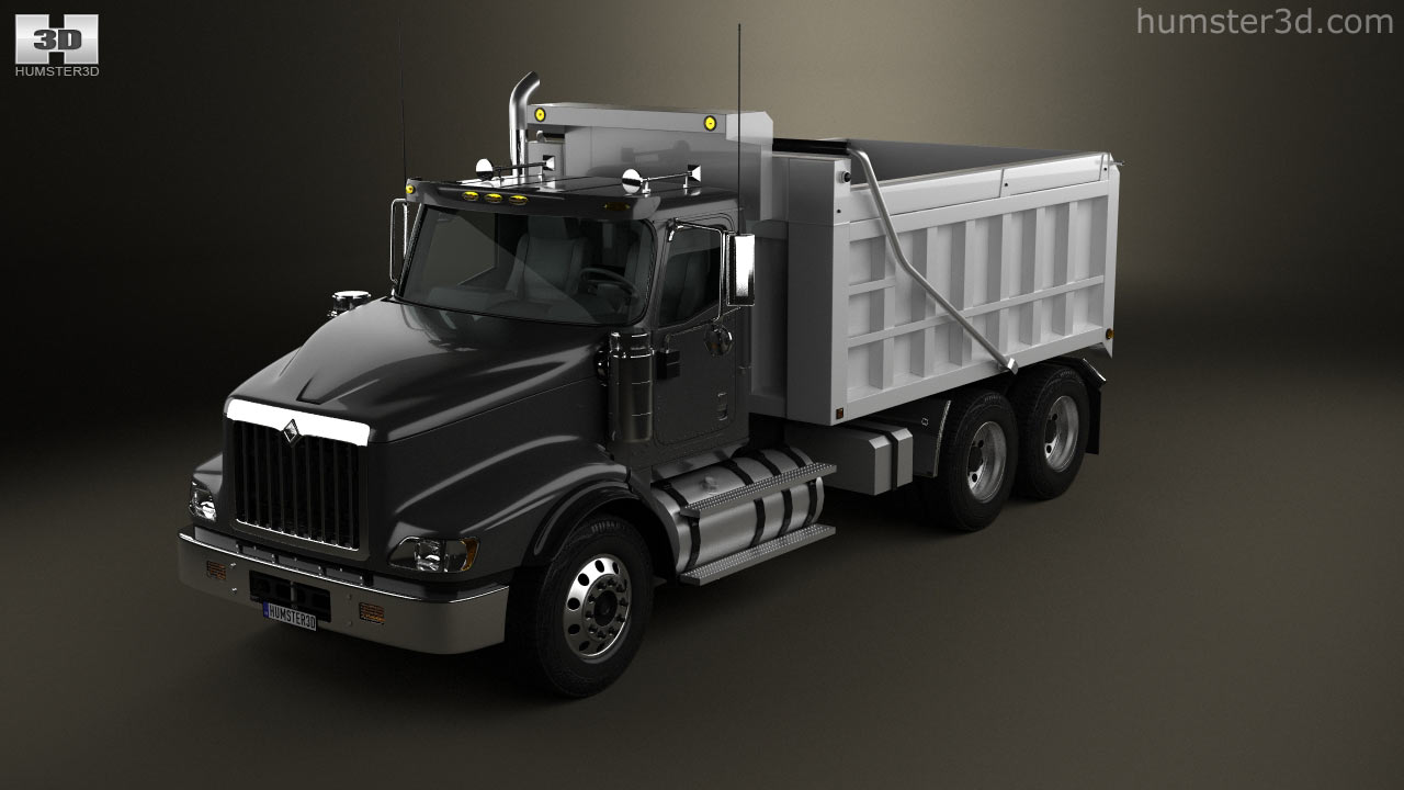 360 view of International Paystar Dump Truck 2014 3D model - Hum3D store