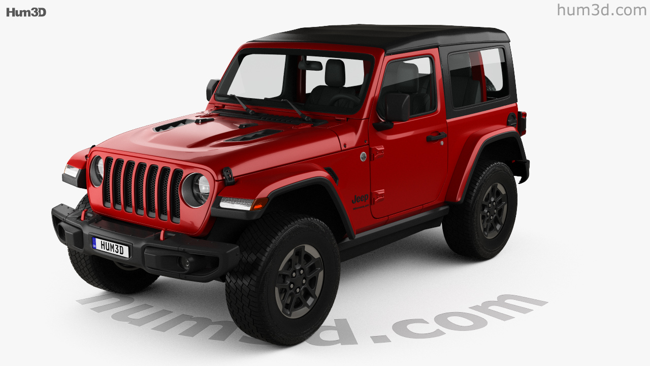 360 view of Jeep Wrangler Rubicon 2020 3D model - Hum3D store