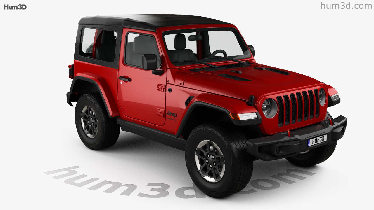 360 view of Jeep Wrangler Rubicon 2020 3D model - Hum3D store