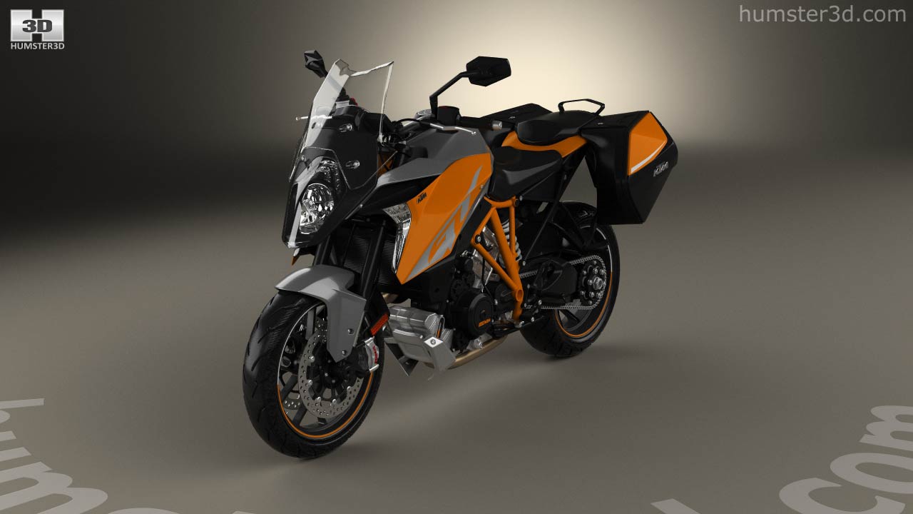 360 view of KTM 1290 Super Duke GT 2016 3D model Hum3D store