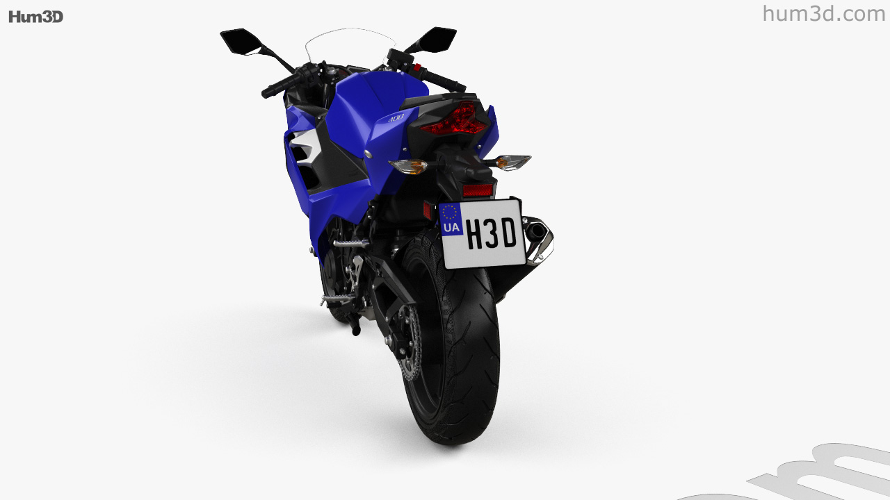 360 View Of Kawasaki Ninja 400 18 3d Model Hum3d Store 360 View Of Kawasaki Ninja 400 18 3d Model Hum3d Store