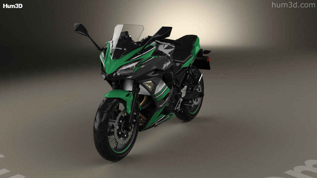 360 View Of Kawasaki Ninja 650 17 3d Model Hum3d Store