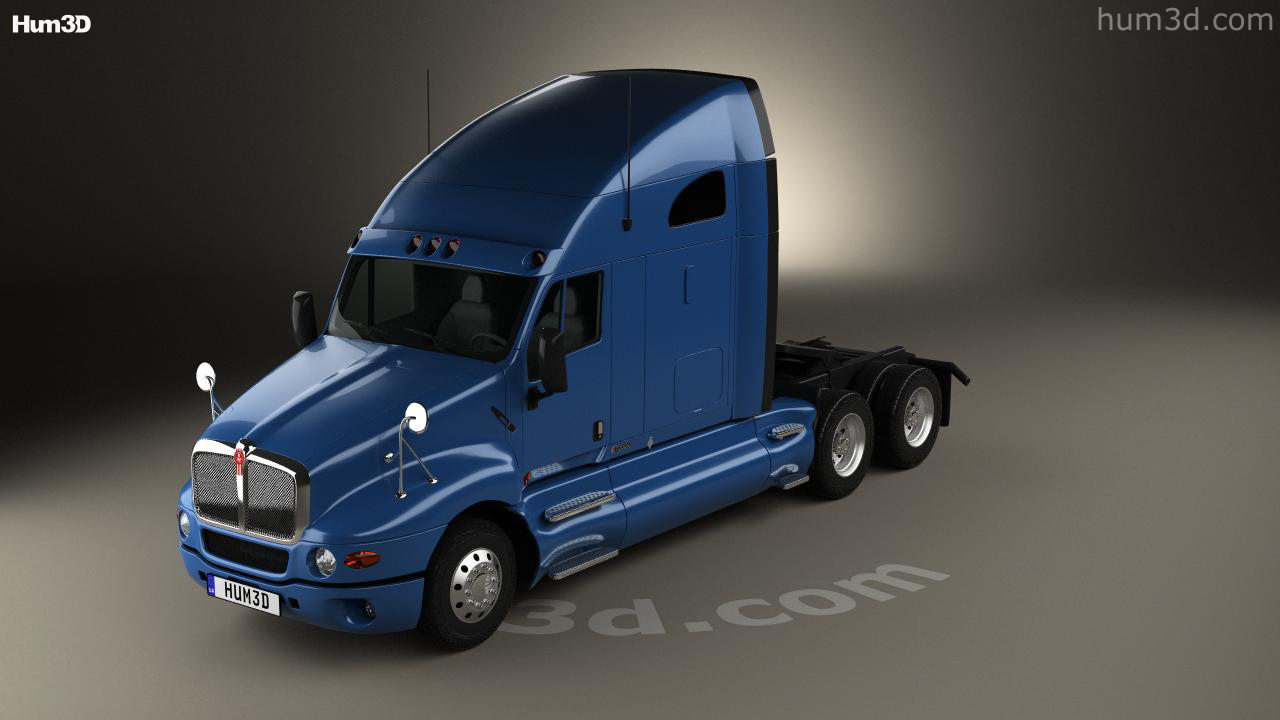 360 view of Kenworth T2000 Sleeper Cab Tractor Truck 2010 3D model - Hum3D  store