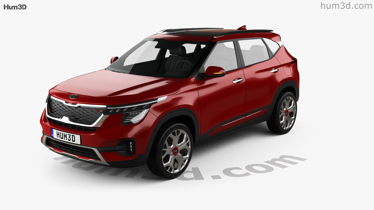 360 view of Kia Seltos GTLine 2022 3D model Hum3D store