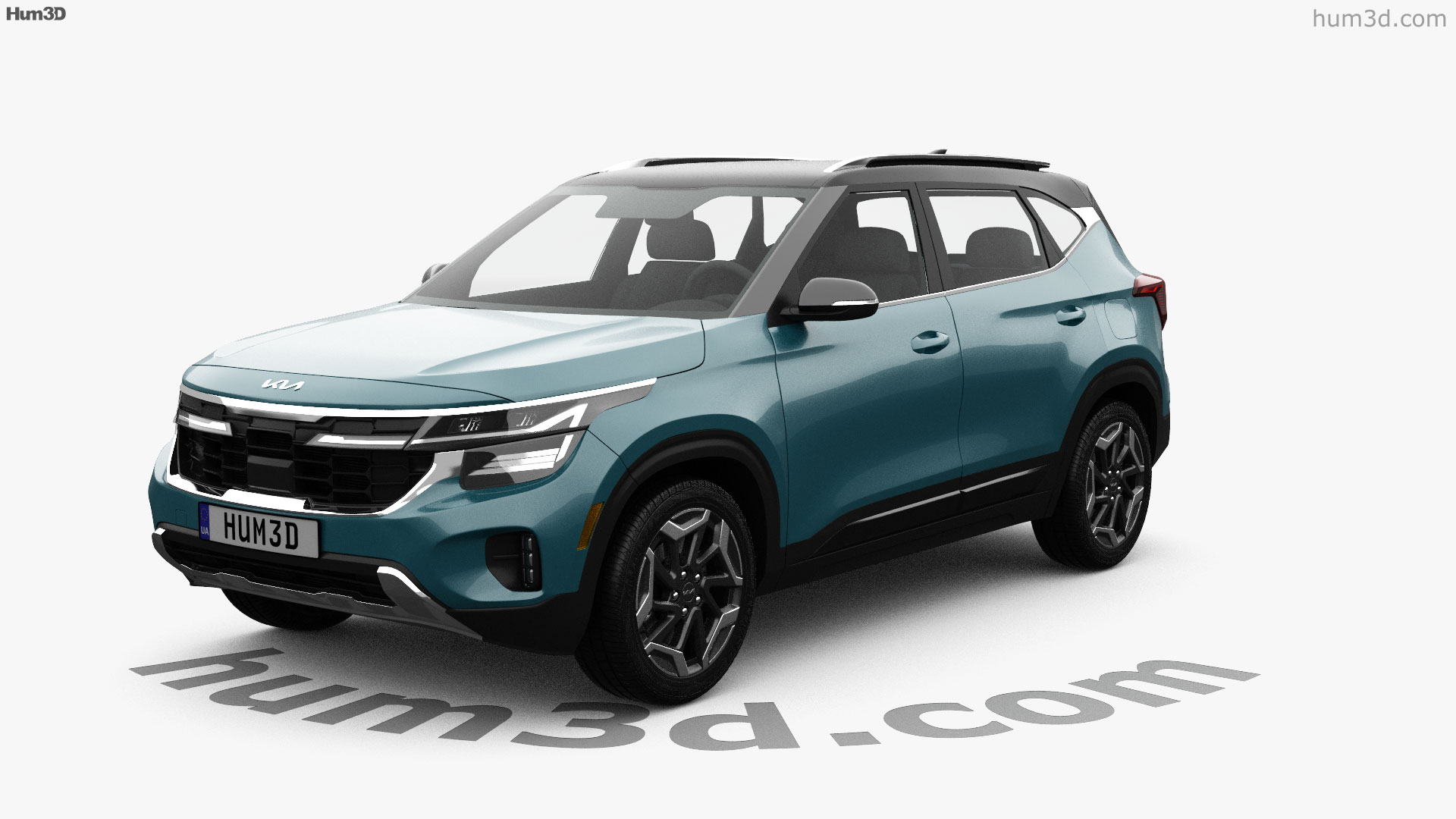 Kia Seltos USspec 2023 3Dモデルの360ビューHum3Dストア