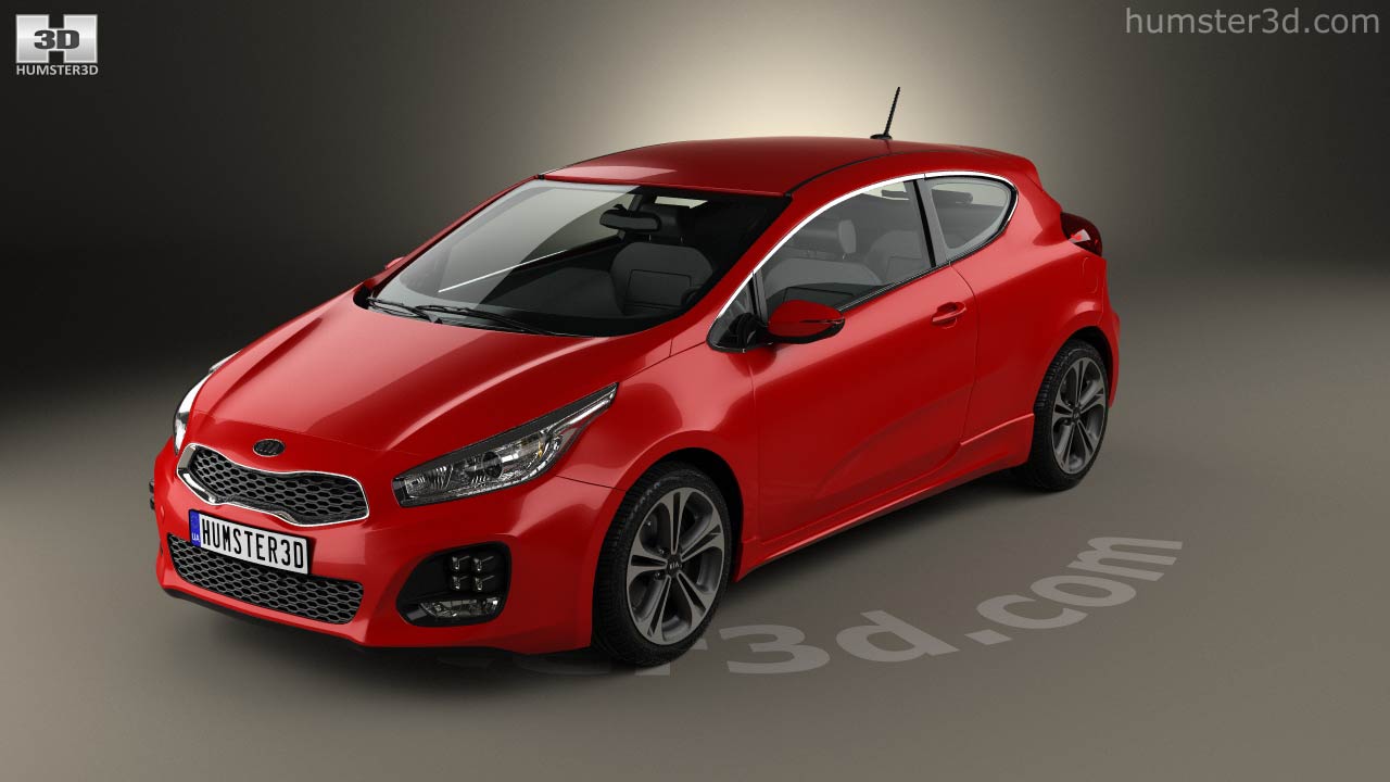 360 View Of Kia Pro Ceed Gt Line Hatchback 3 Door 15 3d Model Hum3d Store