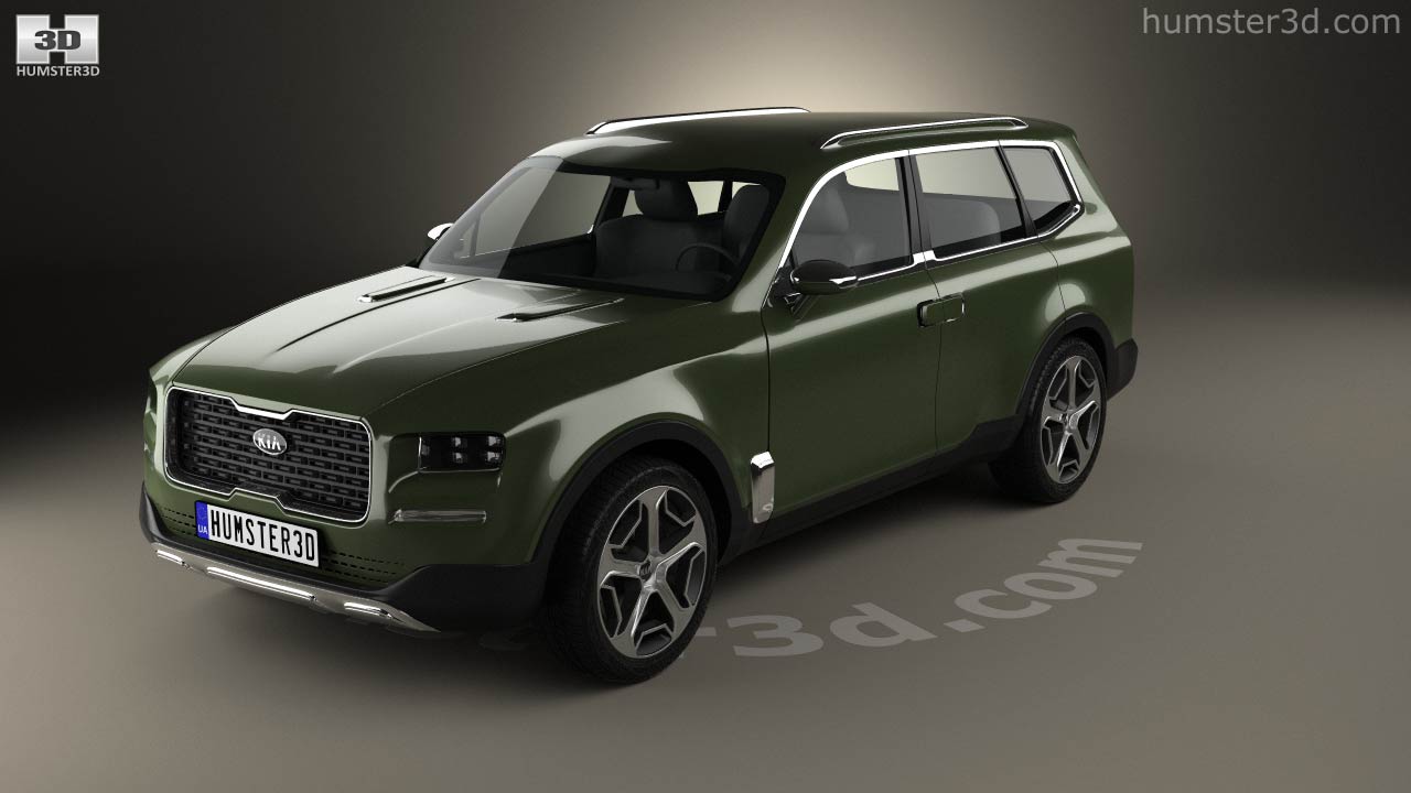 360 view of Kia Telluride Concept 2019 3D model Hum3D store