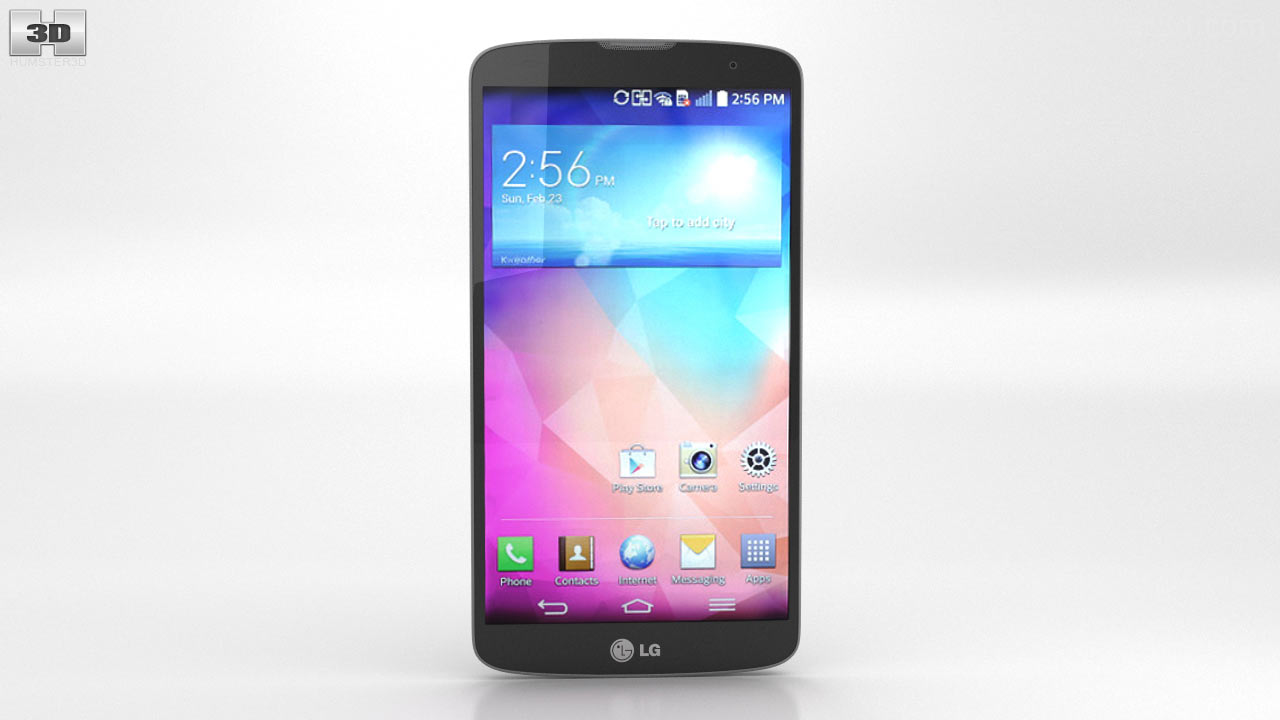 360 view of LG G Pro 2 Silver 3D model - Hum3D store