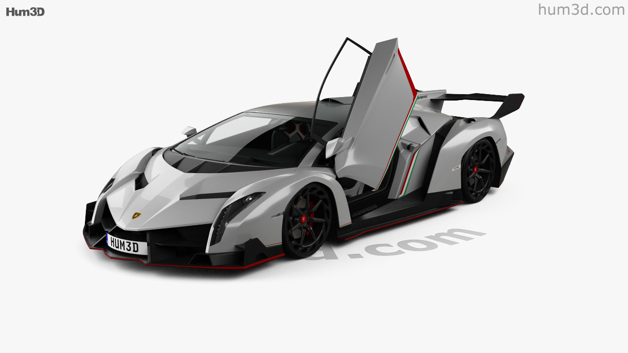 360 View Of Lamborghini Veneno With Hq Interior 2013 3d Model Hum3d Store