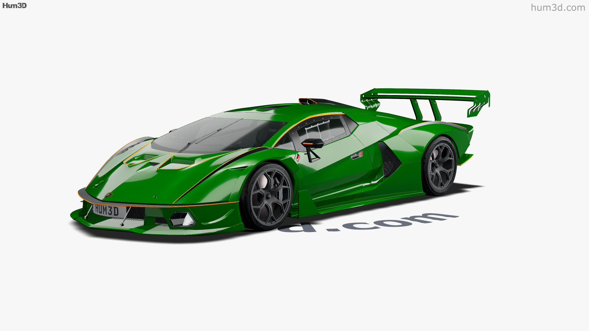 360 view of Lamborghini Essenza SCV12 2022 3D model - Hum3D store