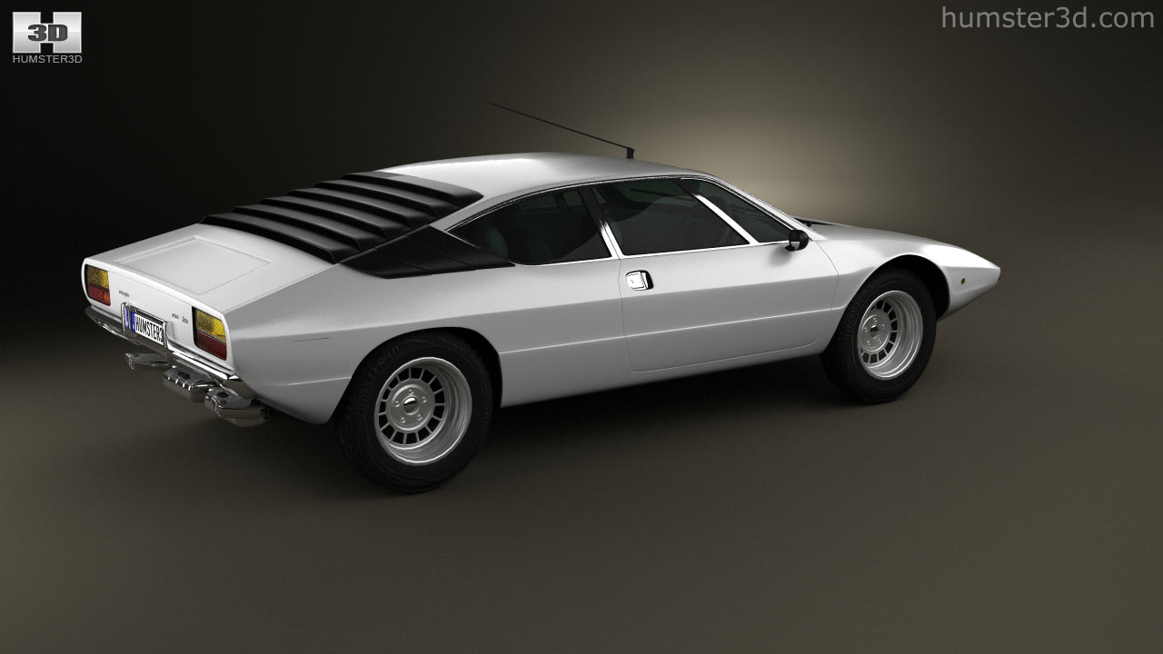 Vista 360 del modelo 3D de Lamborghini Urraco P300 1979 - Tienda Hum3D