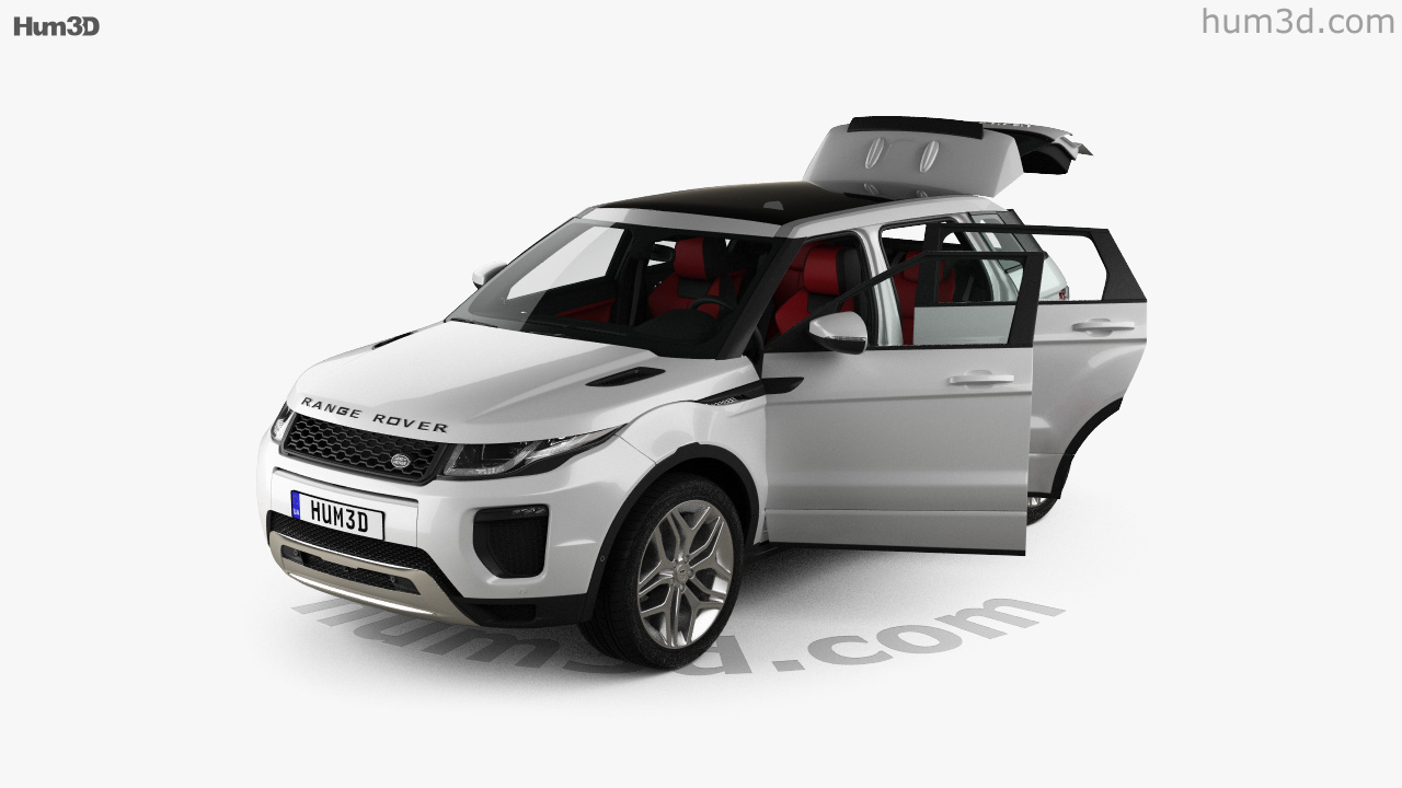 360 View Of Land Rover Range Rover Evoque Hse 5 Door With Hq Interior 2015 3d Model Hum3d Store