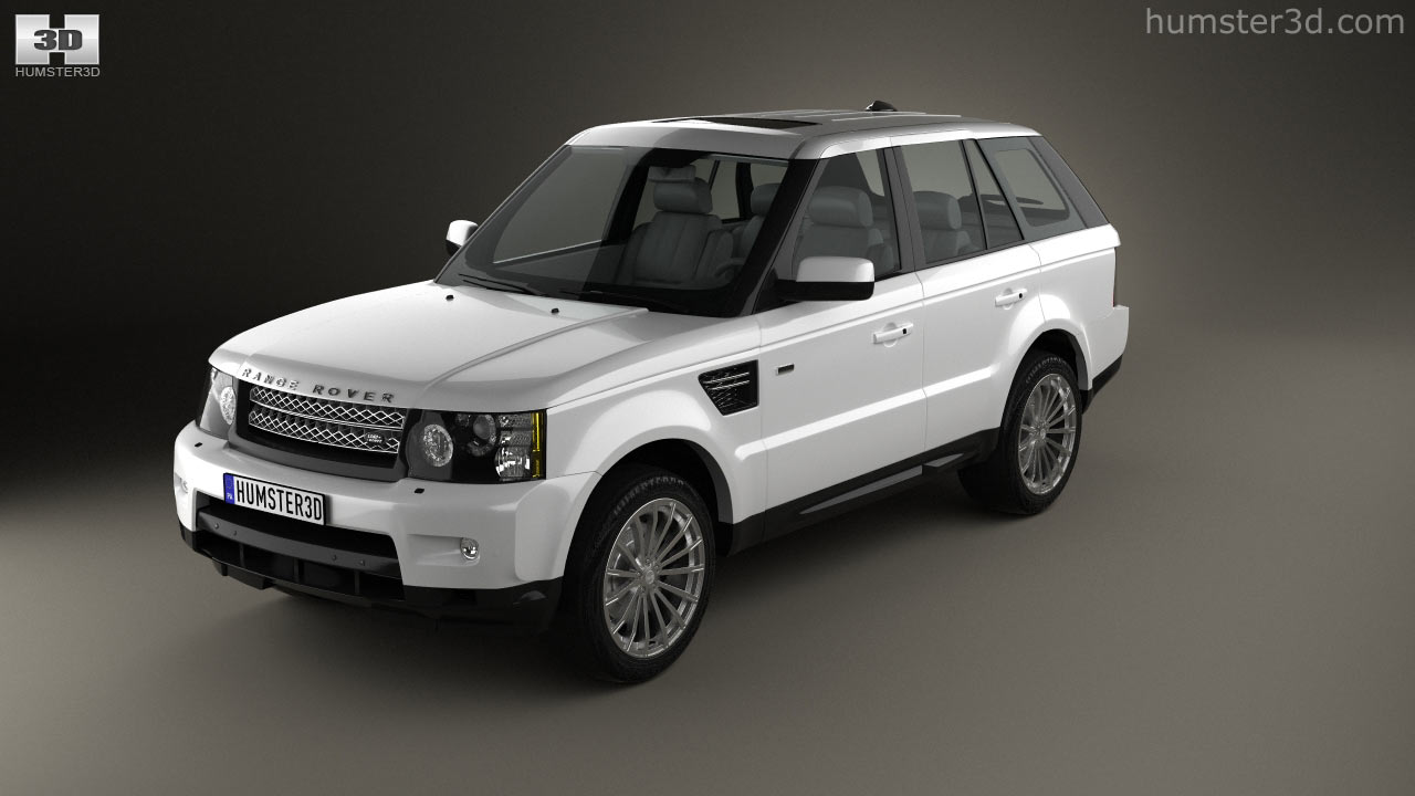 360 view of Land Rover Range Rover Sport 2013 3D model - Hum3D store