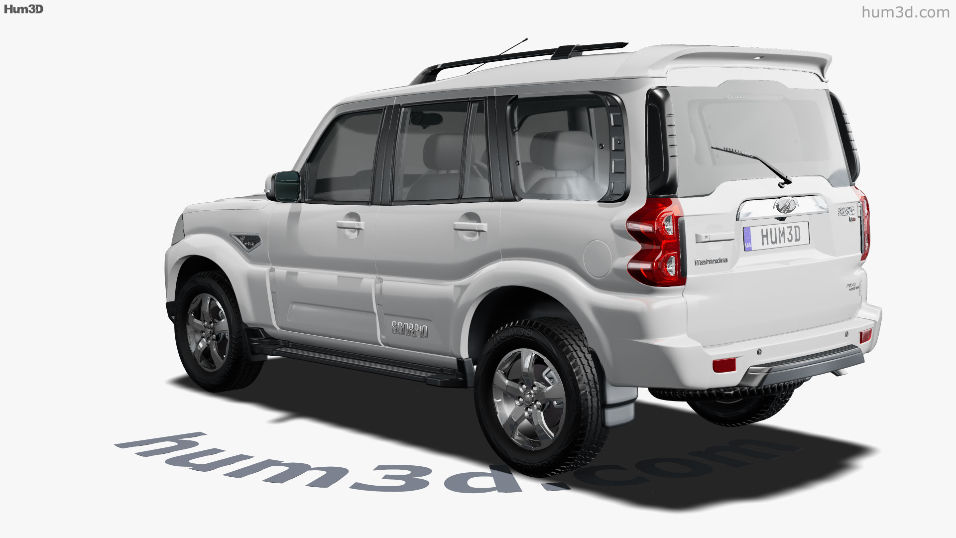 360 View Of Mahindra Scorpio S11 2020 3d Model Hum3d Store
