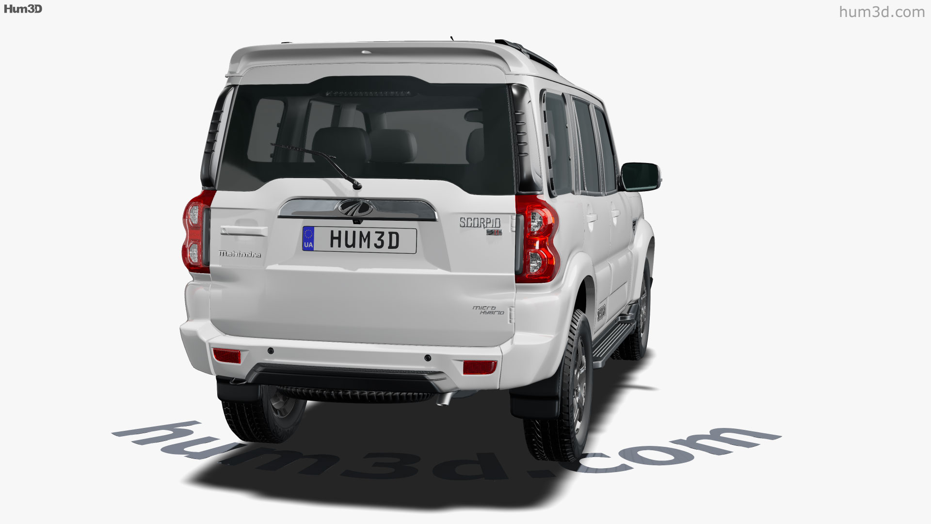 360 View Of Mahindra Scorpio S11 2020 3d Model Hum3d Store