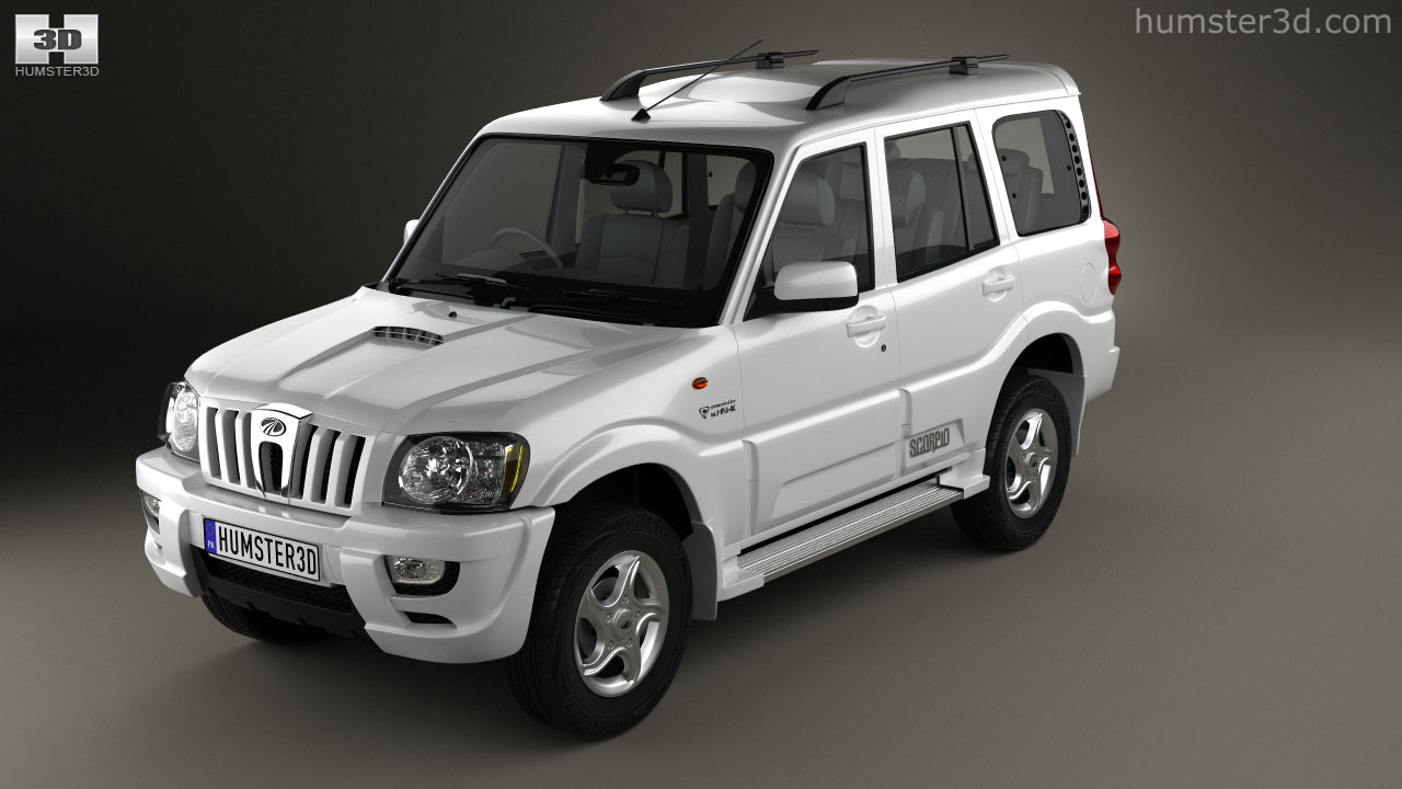 360 View Of Mahindra Scorpio 2009 3d Model Hum3d Store