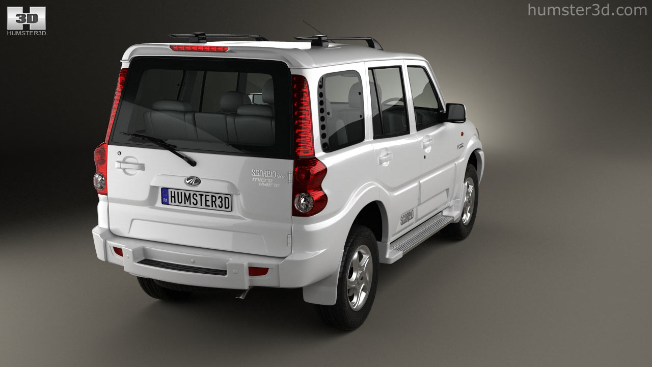 360 View Of Mahindra Scorpio 2009 3d Model Hum3d Store