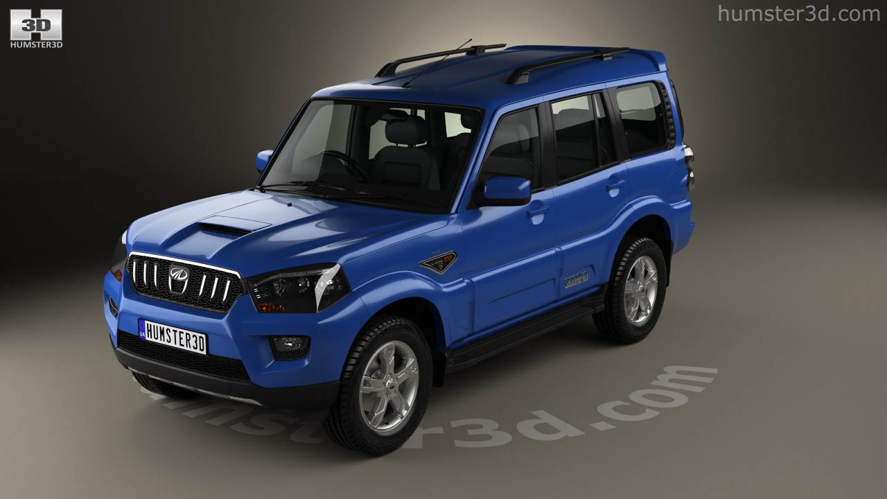 360 View Of Mahindra Scorpio 2015 3d Model Hum3d Store