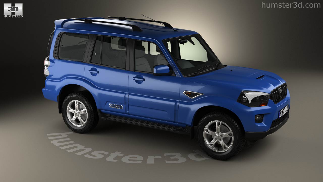 360 View Of Mahindra Scorpio 2015 3d Model Hum3d Store