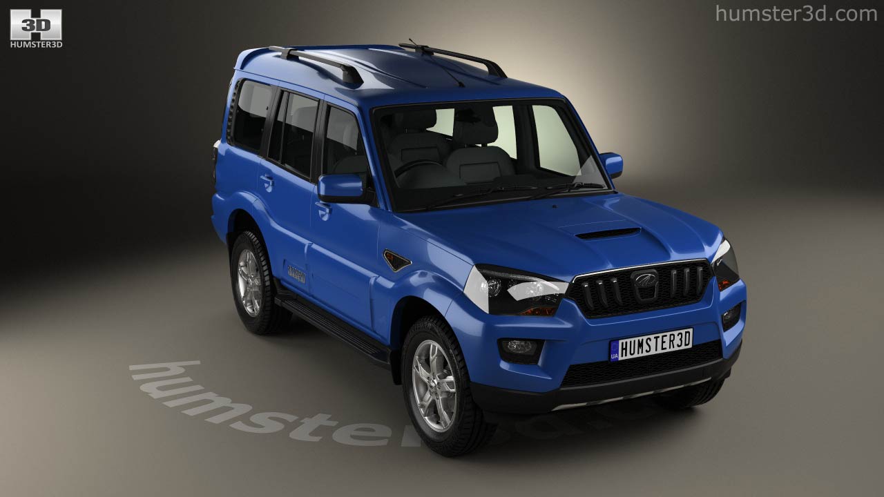 360 View Of Mahindra Scorpio 2015 3d Model Hum3d Store