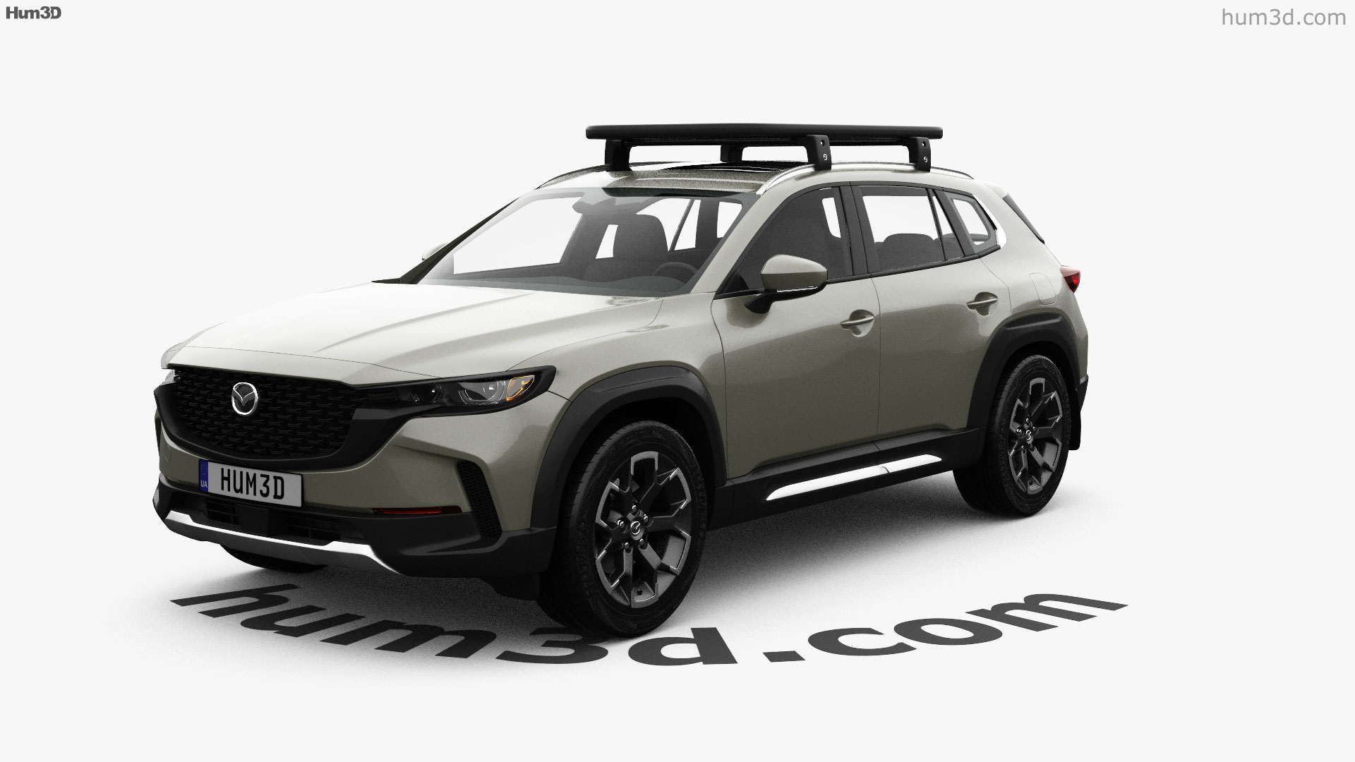 360 view of mazda cx 50 skyactiv g turbo us spec 2023 3d model hum3d