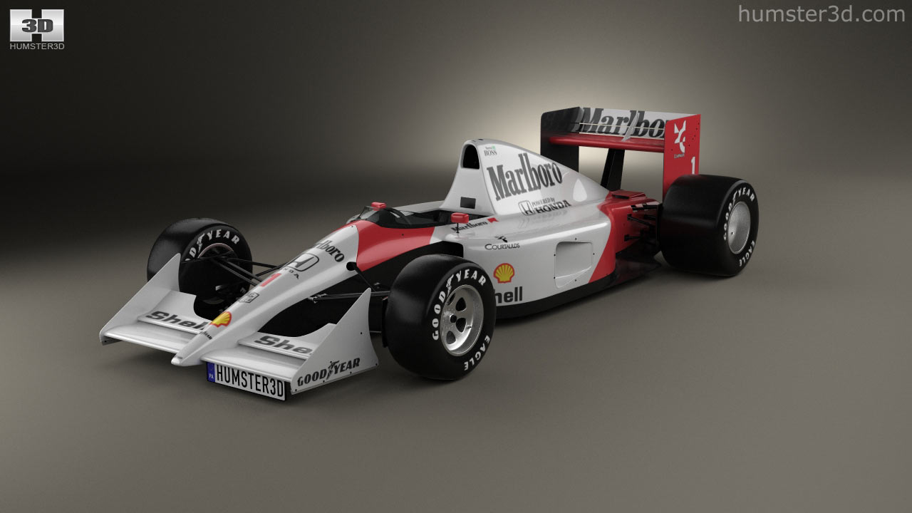 360 view of McLaren MP4-6 1991 3D model - Hum3D store