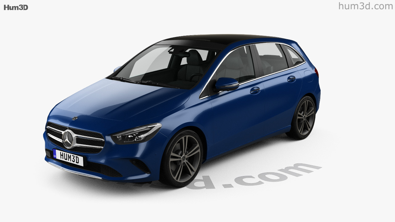360 View Of Mercedes Benz B Class W247 2019 3d Model Hum3d Store