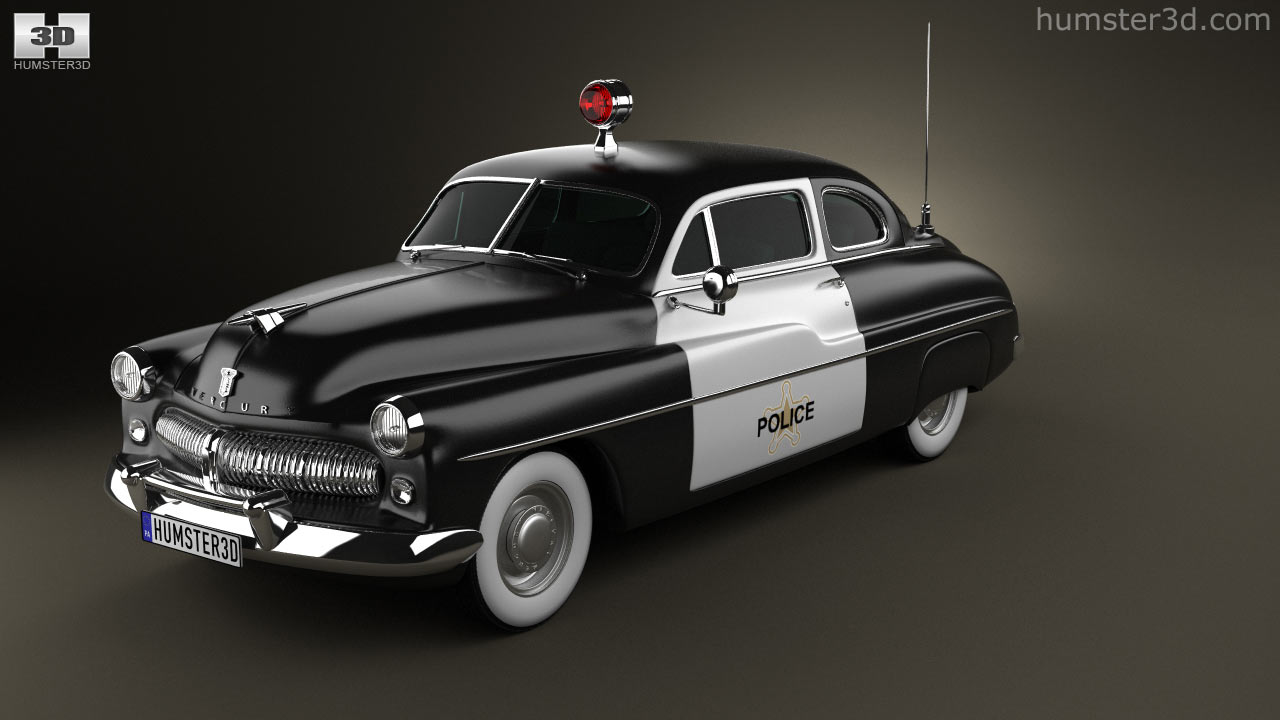 360 View Of Mercury Eight Coupe Police 1949 3d Model Hum3d Store