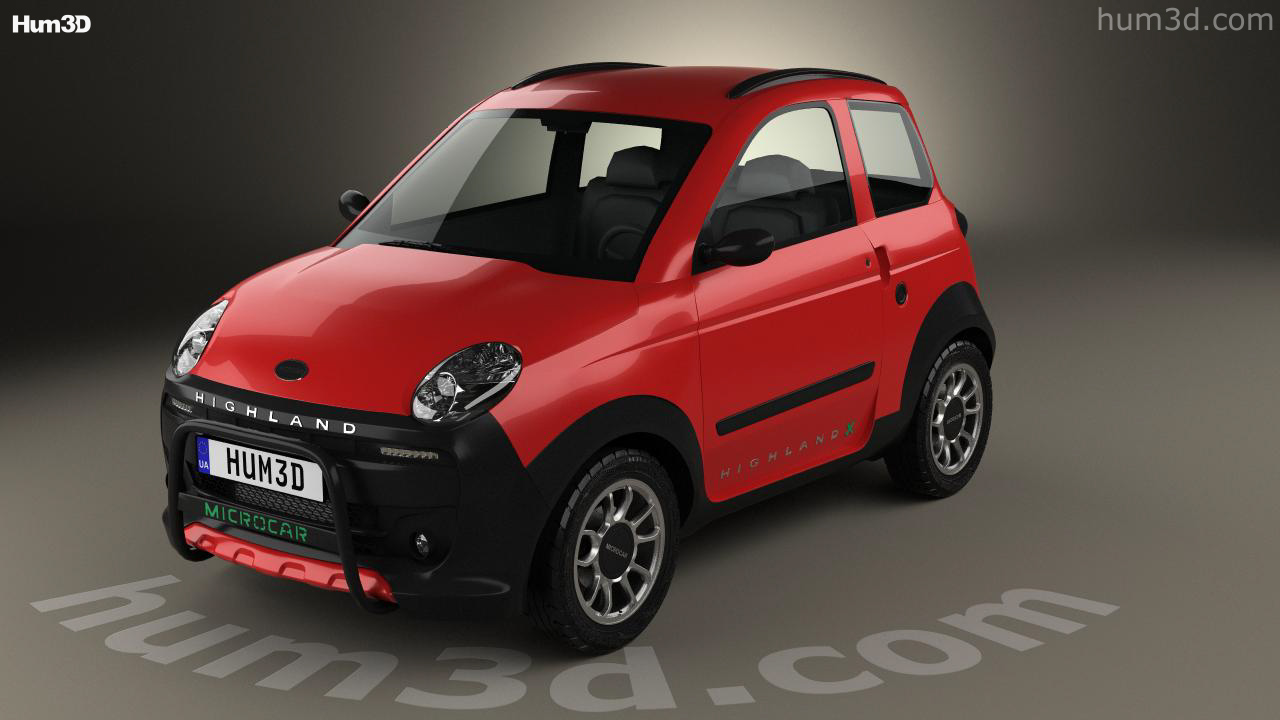 360 view of Microcar M.Go Highland X 2019 3D model Hum3D store