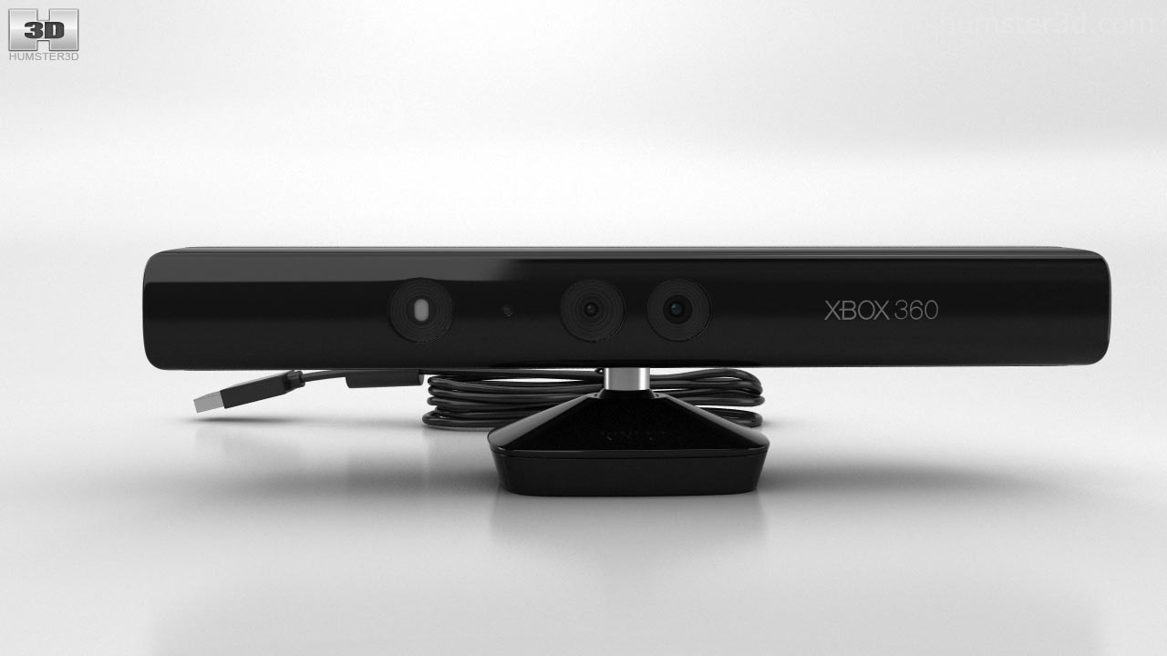 360 view of Microsoft Kinect for Xbox 360 3D model - Hum3D store