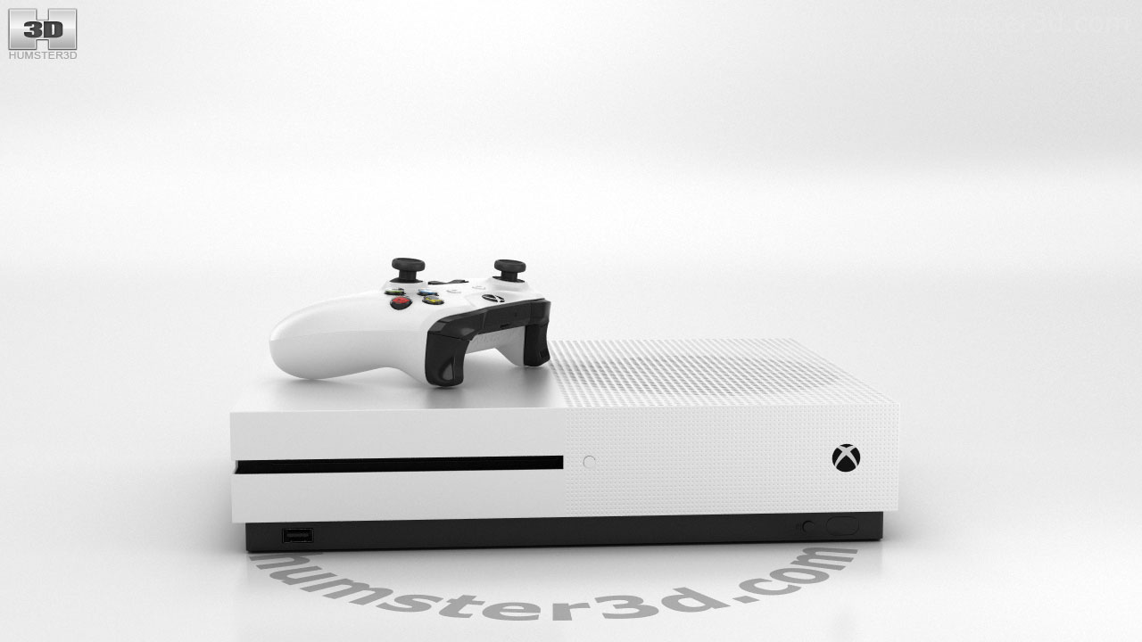 360 view of Microsoft Xbox One S 3D 