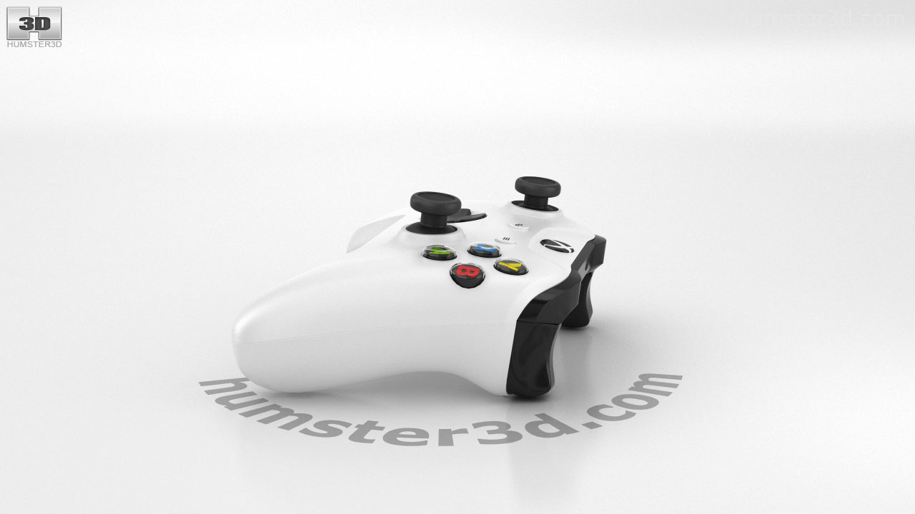 360 View Of Microsoft Xbox One S Controller 3d Model Hum3d Store