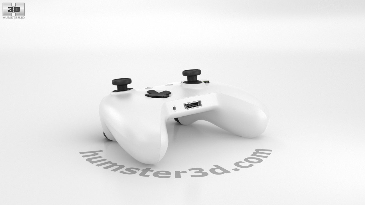 360 View Of Microsoft Xbox One S Controller 3d Model Hum3d Store