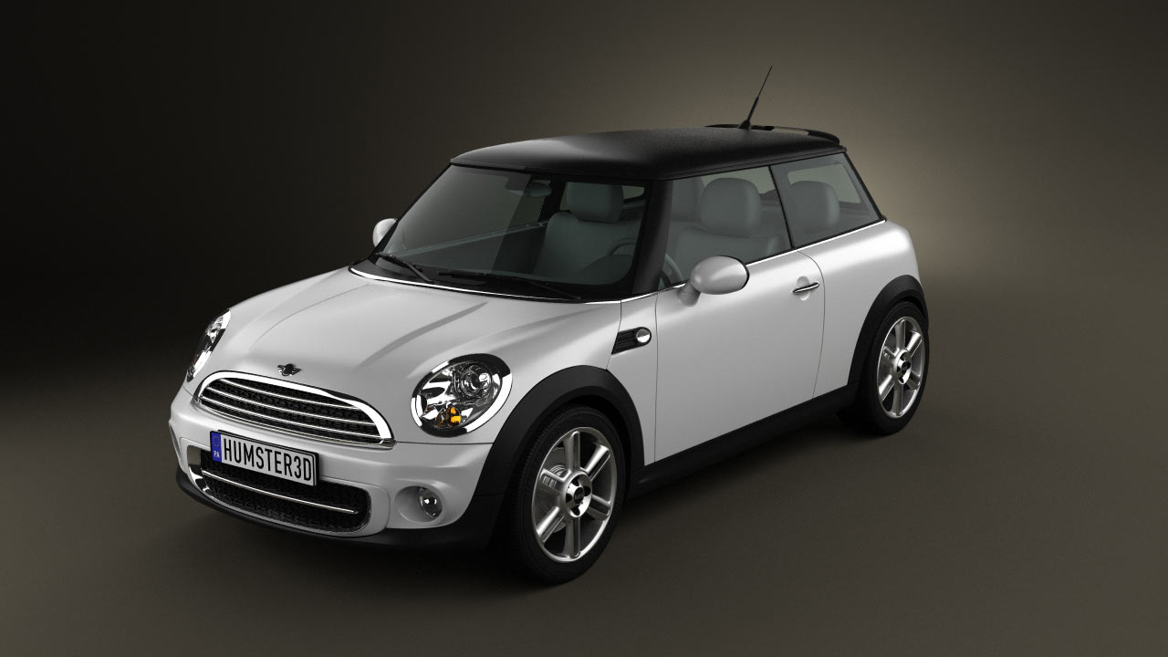 360 view of Mini Cooper 2011 3D model - Hum3D store