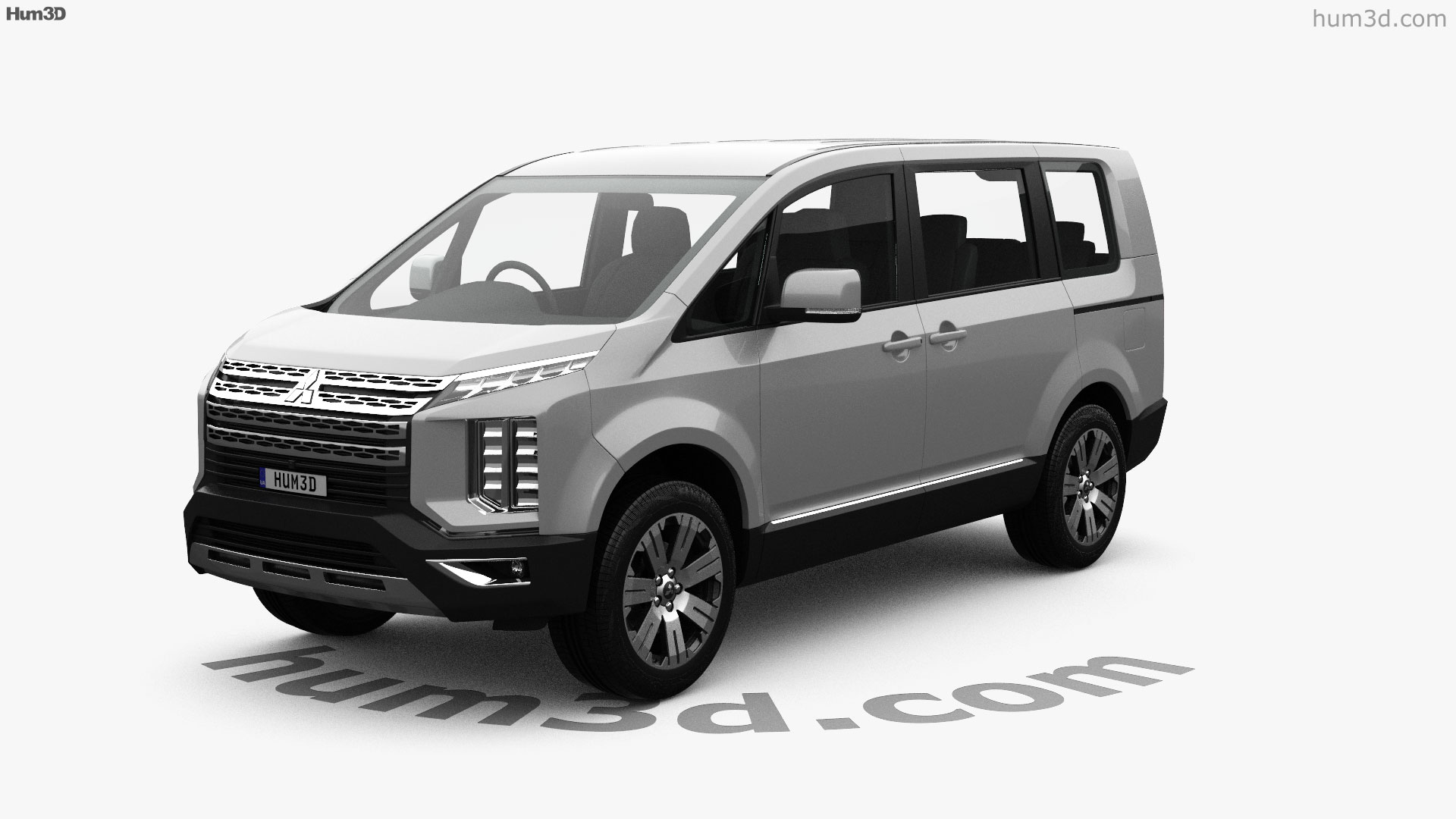 Vue à 360 degrés de Mitsubishi Delica D5 2022 Modèle 3D - Hum3D magasin
