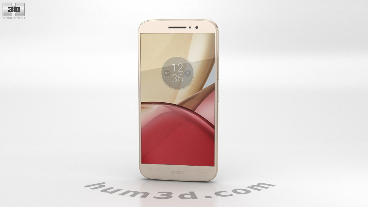 360 view of Motorola Moto M Gold 3D model - Hum3D store