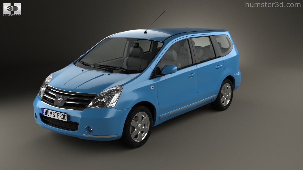 Nissan Livina Geniss 2014 360도 3D 모델 - Hum3D