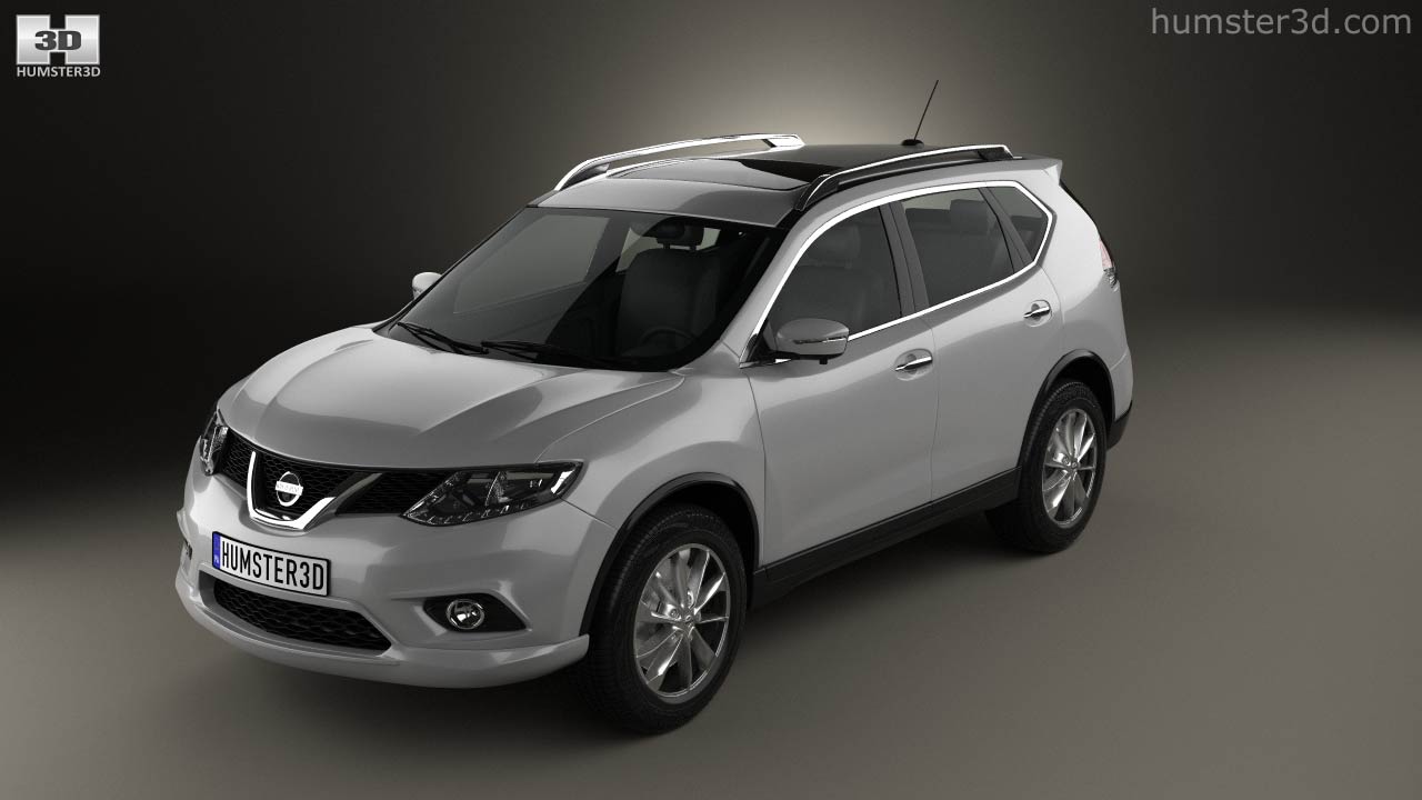 360 view of Nissan Rogue 2017 3D model Hum3D store