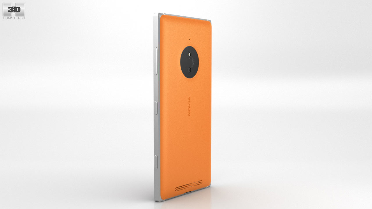 360度查看nokia Lumia 830 Orange 3d模型 Hum3d商店