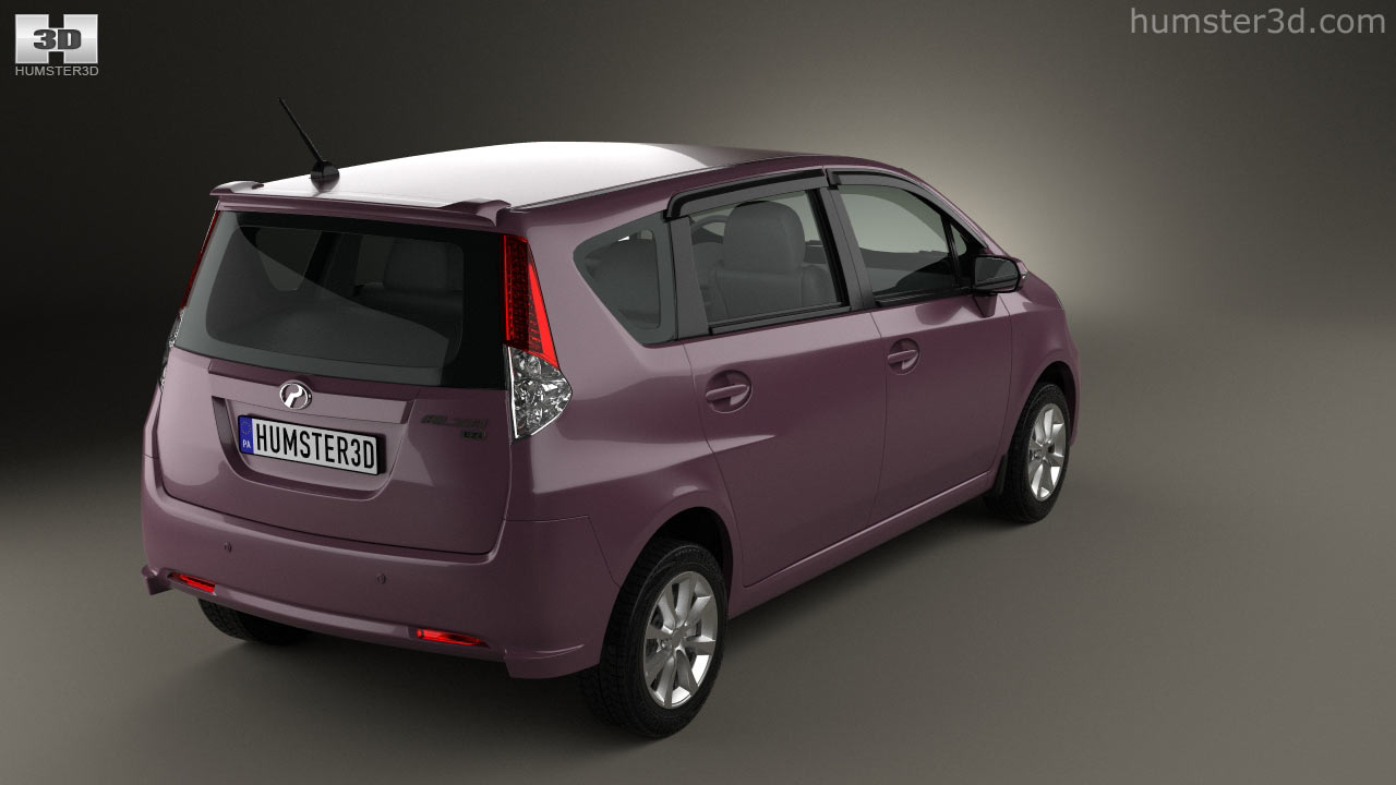 360 View Of Perodua Alza 2014 3d Model Hum3d Store