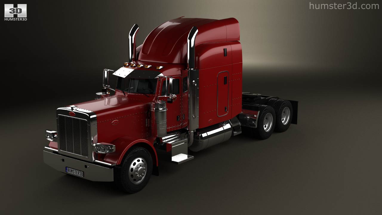 360 view of Peterbilt 389 Tractor Truck 2015 3D model - Hum3D store