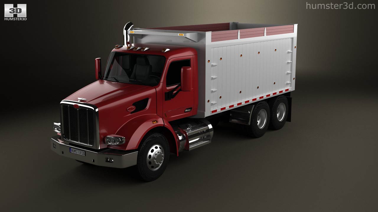 360 view of Peterbilt 567 Tipper Truck 2019 3D model - Hum3D store