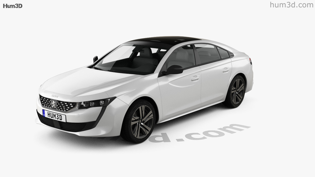 360 View Of Peugeot 508 Liftback Gt Line 21 3d Model Hum3d Store