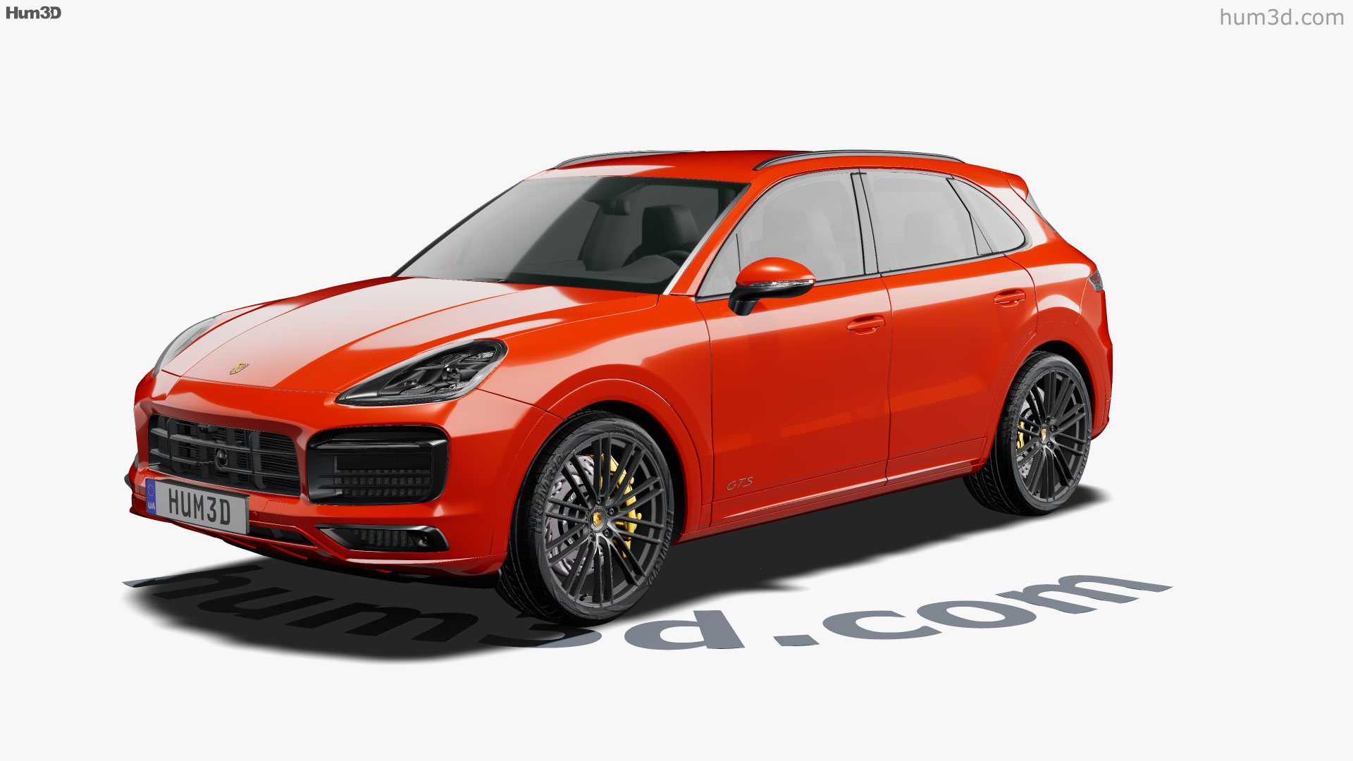 Vue à 360 degrés de Porsche Cayenne GTS 2022 Modèle 3D Hum3D magasin